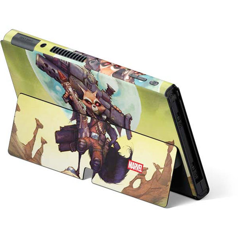 Marvel Rocket Raccoon Armored Arsenal Nintendo Switch OLED (2021) Skin